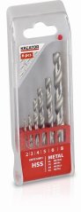 6 ks HSS Vrtáků do kovu 2-3-4-5-6-8 mm KREATOR KRT012001