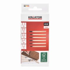 Mini dláta na dřevo sada 6ks KREATOR KRTH23601