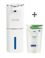 Bezdotykový dávkovač mýdla bílý GLOX GM19W