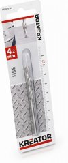 HSS vrták do kovu 4,2x75 mm KREATOR KRT010109