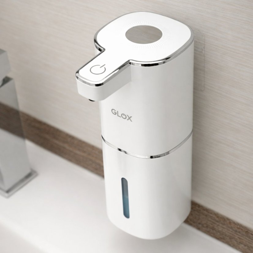 Bezdotykový dávkovač mýdla bílý GLOX GM19W