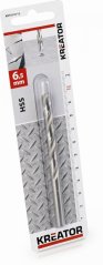 HSS vrták do kovu 6,5x101 mm KREATOR KRT010115