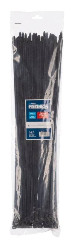 Sťahovacie pásky čierne 7,6 x 540mm 100ks PREMION PREP00027 Sťahovacie pásky čierne 7,6 x 540mm 100ks PREMION PREP00027