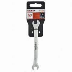 Oboustranný klíč otevřený 8x9 -130mm KREATOR KRTH30202