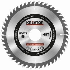 Pilový kotouč na dřevo 165mm, 48T KREATOR KRT020411