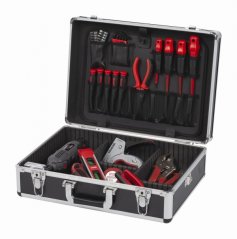 Hliníkový kufr 460x330x155mm černý KREATOR KRT640102B