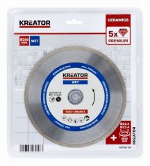 Diamantový kotouč celoobvodový 200mm PREMIUM KREATOR KRT081104