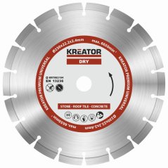 Diamantový kotouč segmentový 230mm PREMIUM KREATOR KRT082104