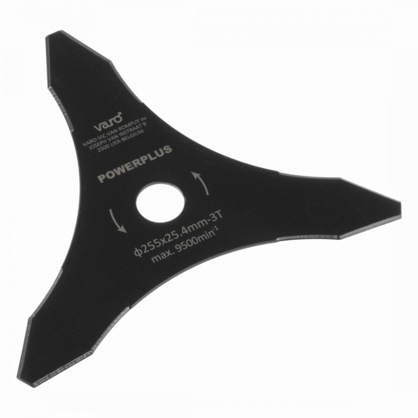 Žací nůž 255 x 25,4mm 3T pro křovinořezy  POWACG3041