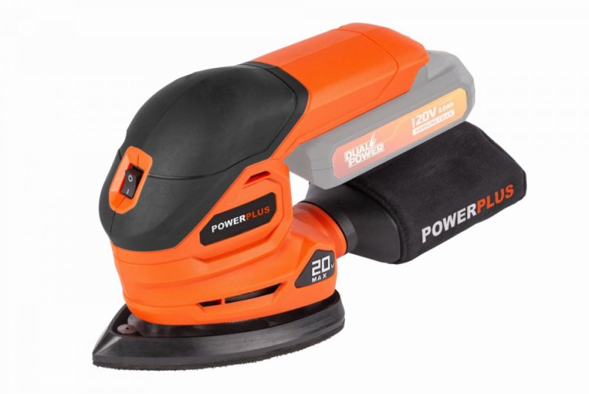 Aku vibrační delta bruska 20V (bez AKU) POWERPLUS POWDP50200 - Varianty: Nový