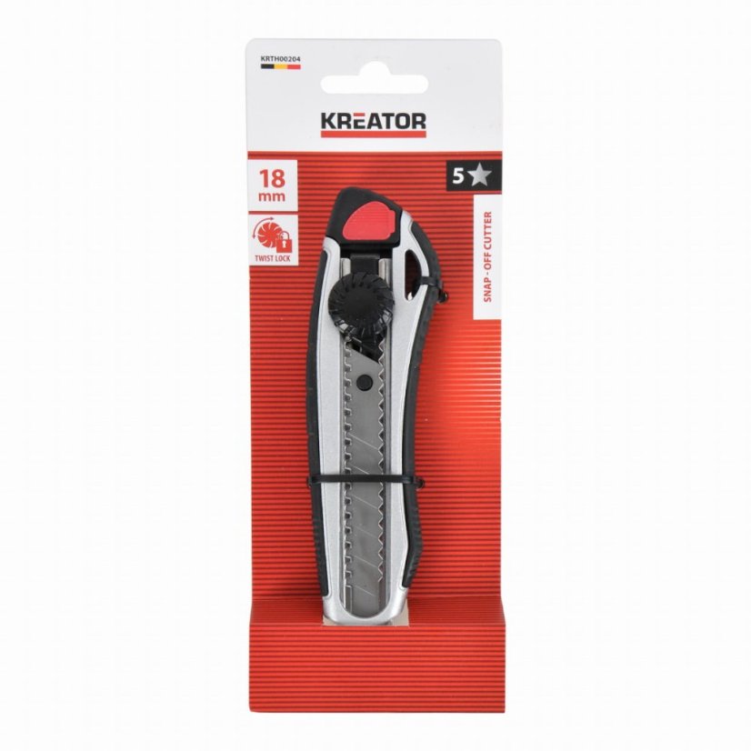 Hliníkový odlamovací nůž 18 mm KREATOR KRTH00204