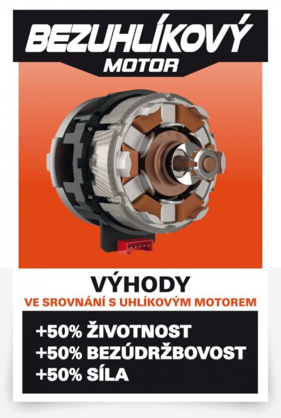 Aku hoblík 20V bezuhlíkový (bez AKU) POWERPLUS POWDP4050