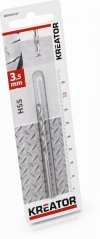 HSS vrták do kovu 3,5x70 mm KREATOR KRT010107
