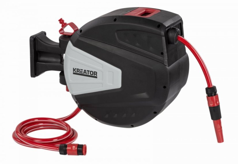 Zahradní hadice s aut. navíjením 15m 1/2"  KREATOR KRTGR6711