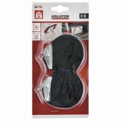 Upínací popruh se sponou 100kg / 2,5m (sada 2ks) KREATOR KRTH40802