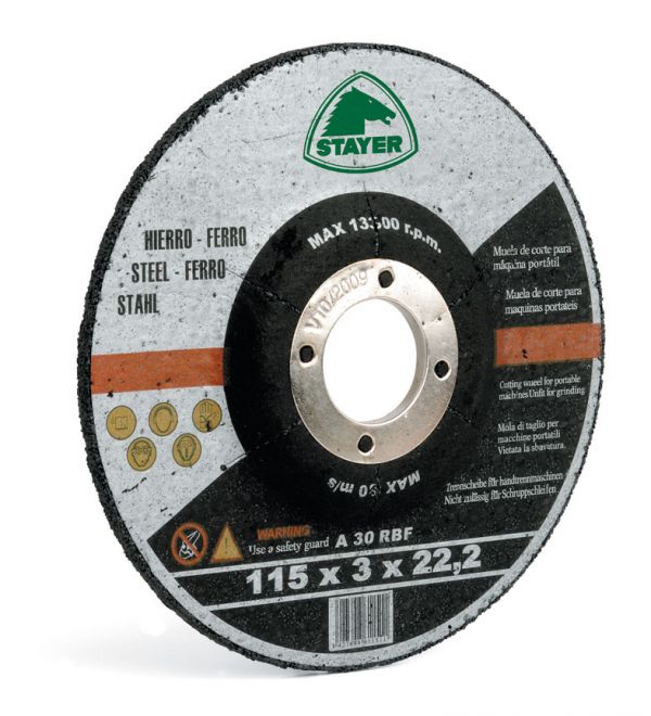 Řezný kotouč na ocel 115 x 3,0 x 22,2 STAYER  50.337