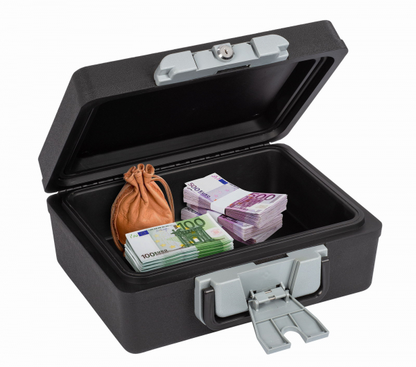 Prenosný trezor, protipožiarny a vodeodolný 390x335x160 KREATOR KRT692005