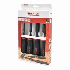 Dláta na dřevo sada 6, 12, 19, 25mm 4ks TPR KREATOR KRTH23709