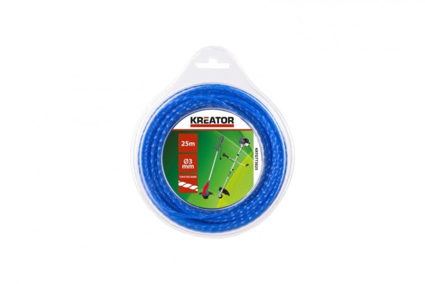 Struna kroucená 3 mm x 25 m KREATOR KRTGTT3025