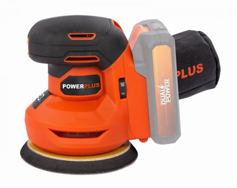 Aku excentrická bruska 20V (bez AKU) POWERPLUS POWDP50400