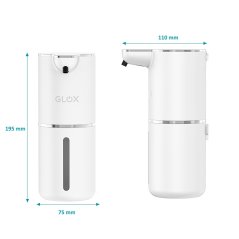 Bezdotykový dávkovač mýdla bílý GLOX GM1W