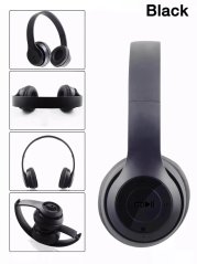 Bezdrátová sluchátka P47 - Černá P47B