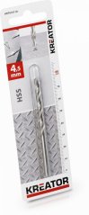 HSS vrták do kovu 4,5x80 mm KREATOR KRT010110