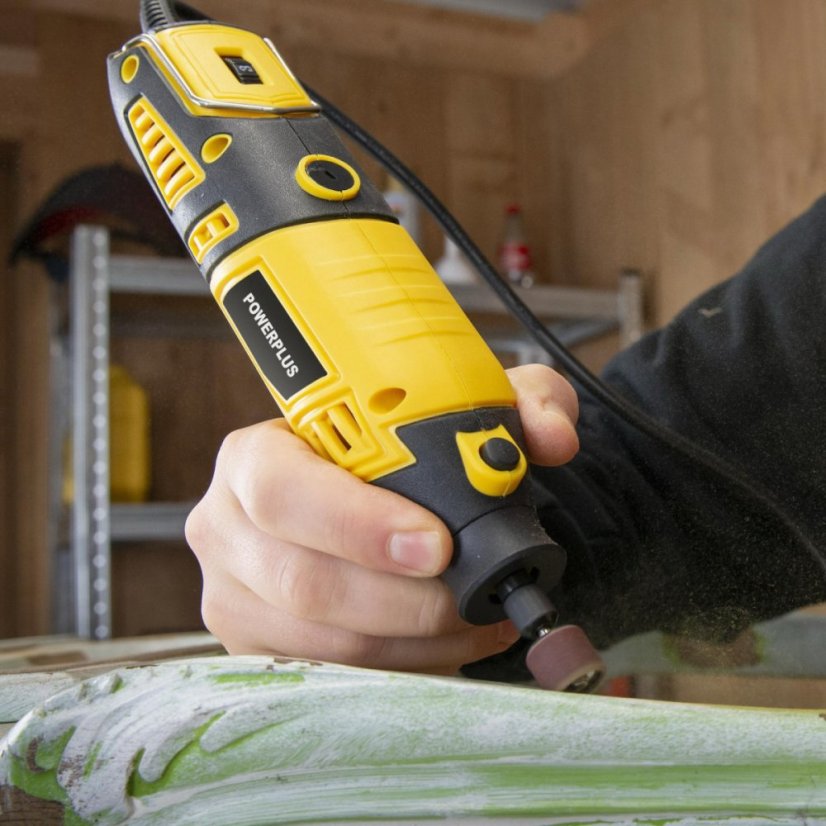 Přímá bruska 160 W  plus  226 ks příslušenství POWERPLUS POWX1326