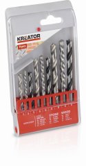 9 ks Vrtáků SET - kov, kámen, dřevo KREATOR KRT012501