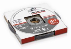 Řezný kotouč Nerez/Ocel 125 x 1,2mm 4 plus 2 (6ks) KREATOR KRT070420