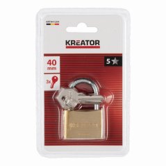 Visací zámek 40mm KREATOR KRTH41204