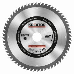 Pilový kotouč na dřevo 216mm, 60T KREATOR KRT020424