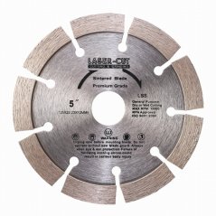 Diamantový kotouč segmentový 125 x 22,23 x 12mm LSS LASER-CUT L00107