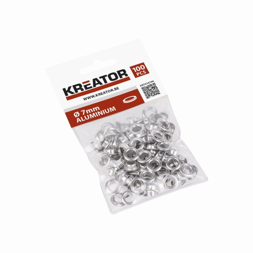 Kroužky hliník 7mm 100ks KREATOR KRT616106