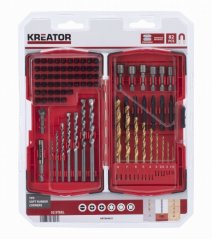 Sada bitů, hlavic a vrtáků 82ks KREATOR KRT064921