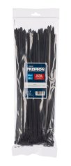 Sťahovacie pásky čierne 7,6 x 370mm 100ks PREMION PREP00039