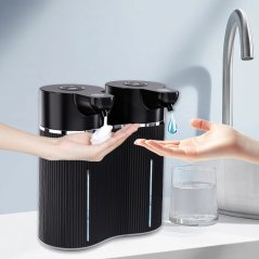 Bezdotykový dávkovač mýdla 2 v 1 černý GLOX M11B