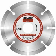 Diamantový kotouč segmentový 115mm PREMIUM KREATOR KRT082101