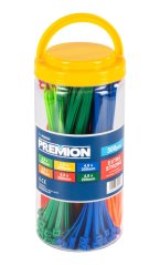 Sťahovacie pásky MULTI COLOR 6 farieb 300ks PREMION PREP00034