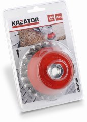 Brusný copánkový kartáč M14-100mm KREATOR KRT150205