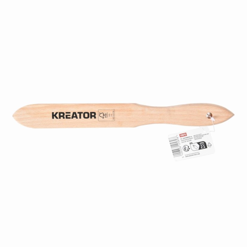 Ruční drátěný ocelový kartáč, dřevěná rukojeť KREATOR KRTH50002