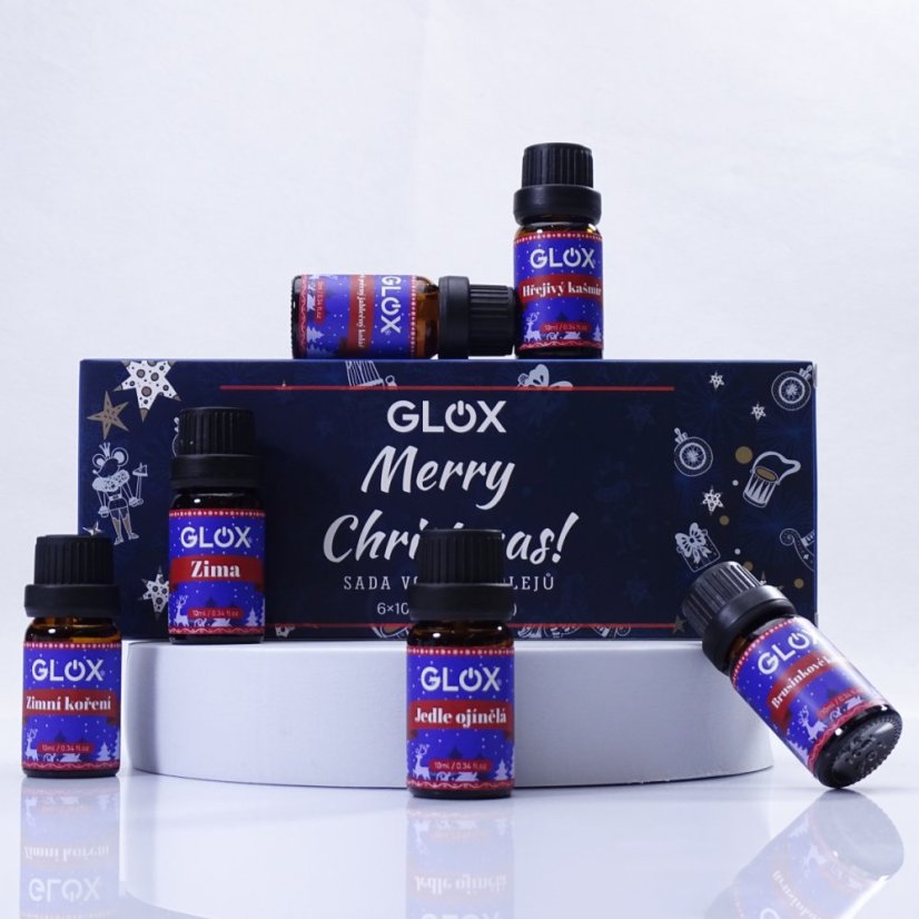 Sada 6ks Vánočních aroma olejů GLOX GLOXAO2