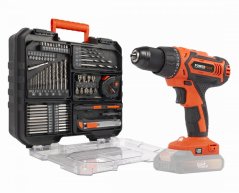 Aku skrutkovač / vŕtačka 20V plus 78ks prísl. v kufri (bez AKU) POWERPLUS POWDP15110