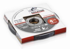 Řezný kotouč Nerez/Ocel 115 x 1,2mm 4 plus 2 (6ks) KREATOR KRT070410