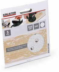 5x Brusný papír 125 mm na barvu G40 KREATOR KRT230553
