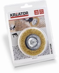Brusný měděný kartáč 75mm KREATOR KRT150110