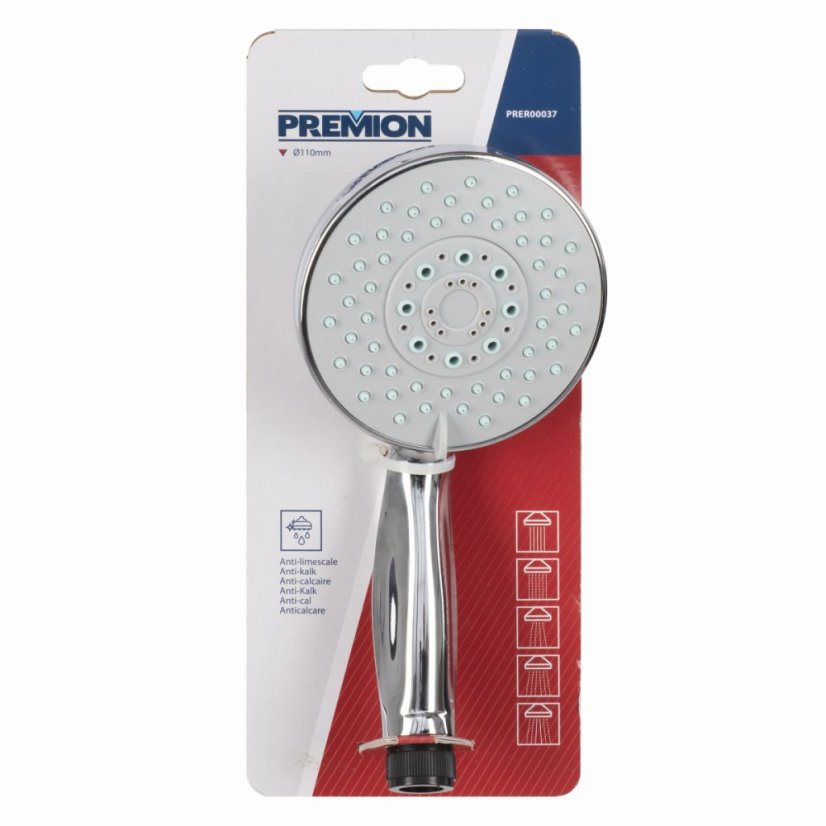 Sprchová hlavice 110 mm chrom 5 funkcí PREMION PRER00037