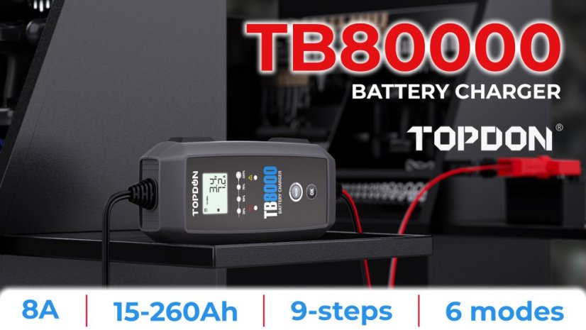 TOPDON Nabíječka autobaterie TB8000