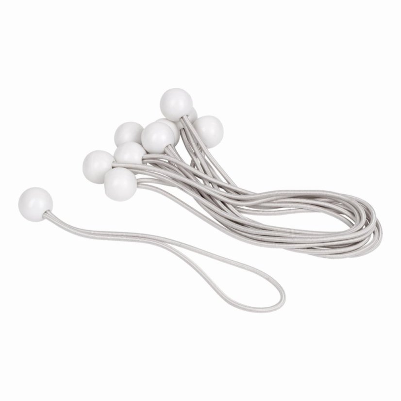 Upínací gumy s kuličkou 4mm, 25cm 10ks KREATOR KRTH40906