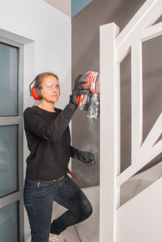 Aku vibrační delta bruska 20V (bez AKU) POWERPLUS POWDP50200 - Varianty: Nový